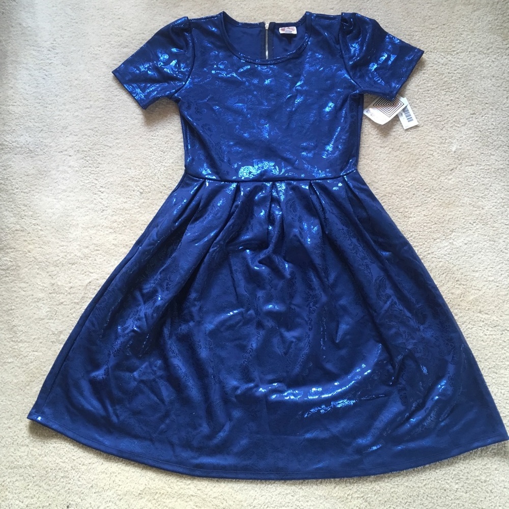 LuLaRoe Amelia Dress Elegant Collection Large